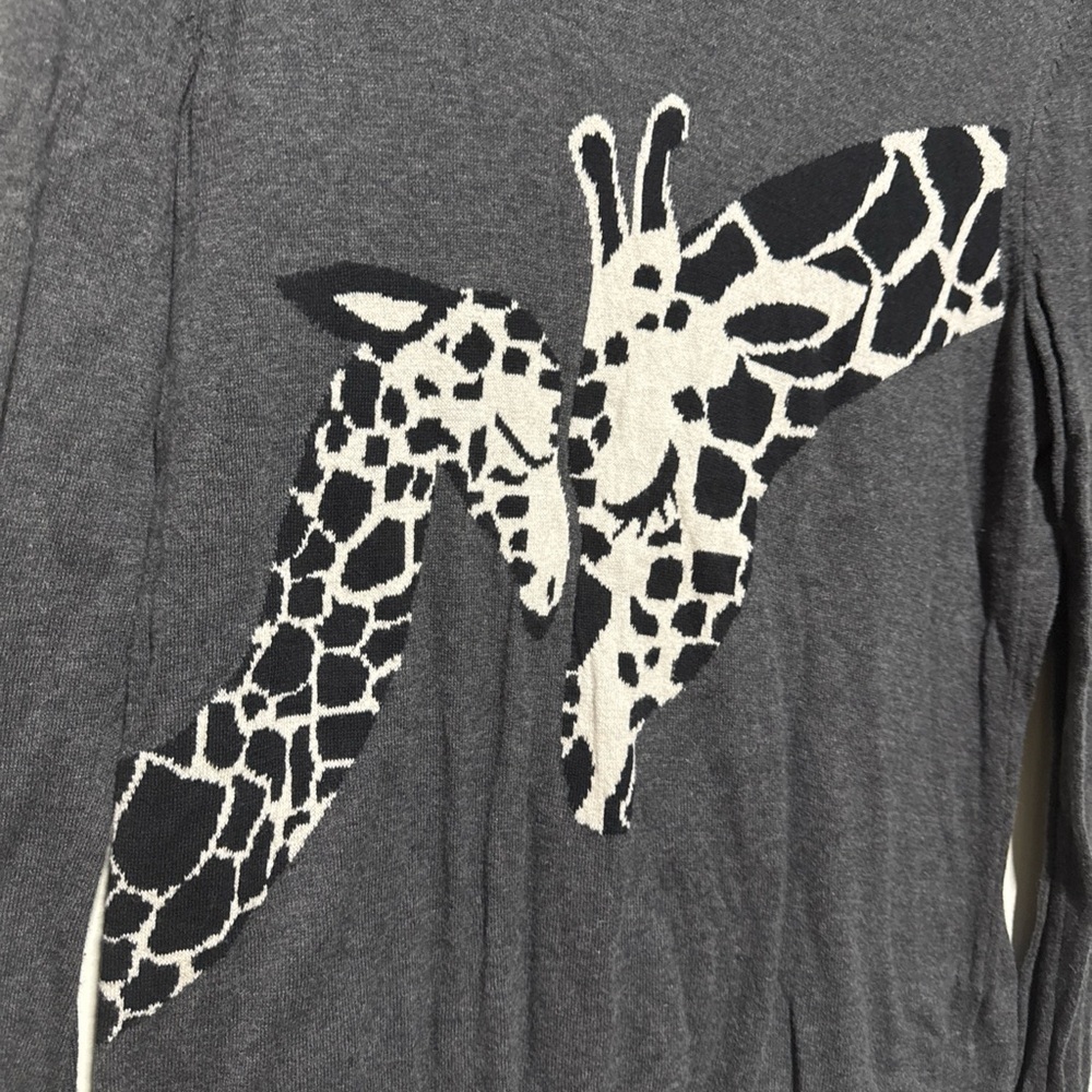 Banana Republic Dark Gray Giraffe Sweater - Picture 3 of 7